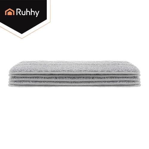 Moppipäällinen 33 cm kapealle lattiamopille, tarrakiinnitys, 5 kpl harmaa