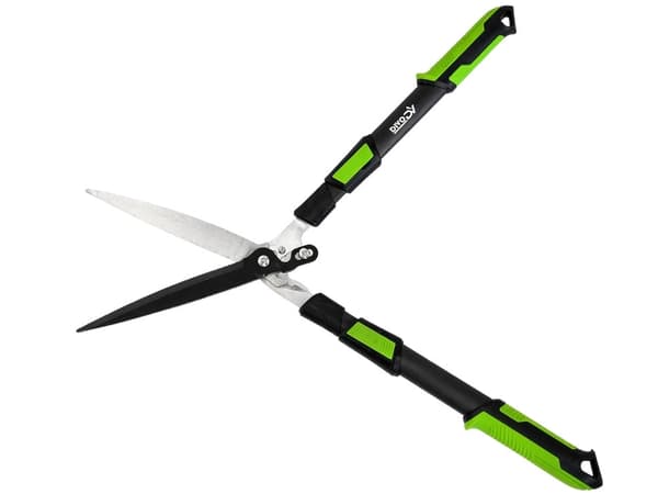 Teleskopisk hækkesaks 26 cm klinge 96 cm sort/grøn