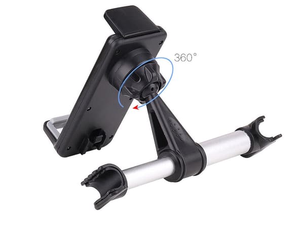 Pääntueteline autoon mobiilille/tabletille 11–19 cm musta