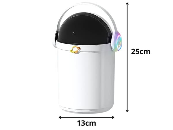Luftfugter 2 l med to dyser aromaterapi LED, USB hvid