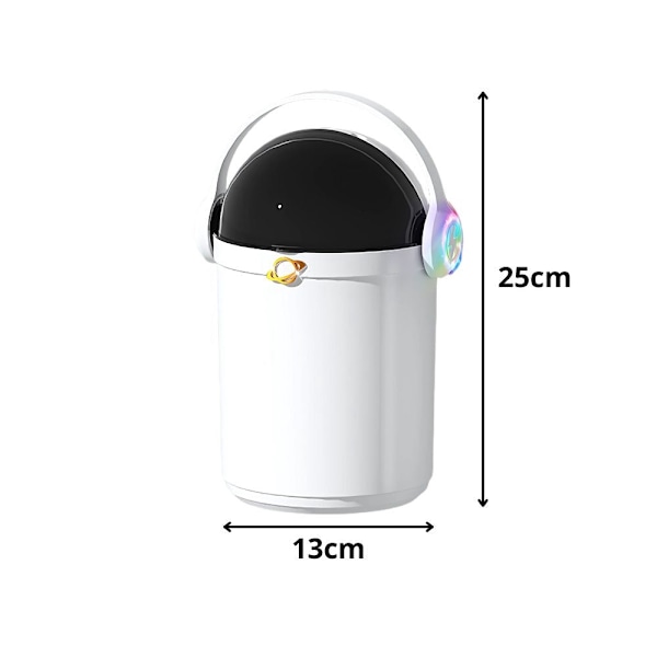 Luftfuktare 2 l med dubbla munstycken aromaterapi LED, USB vit