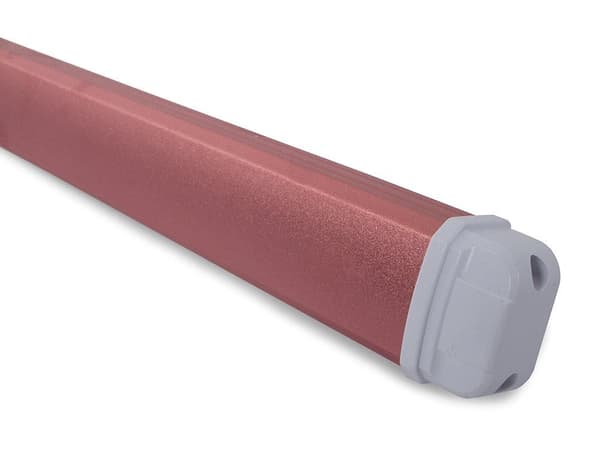 Skrivebordslampe LED med klemme USB 24 LED hvid/rosa