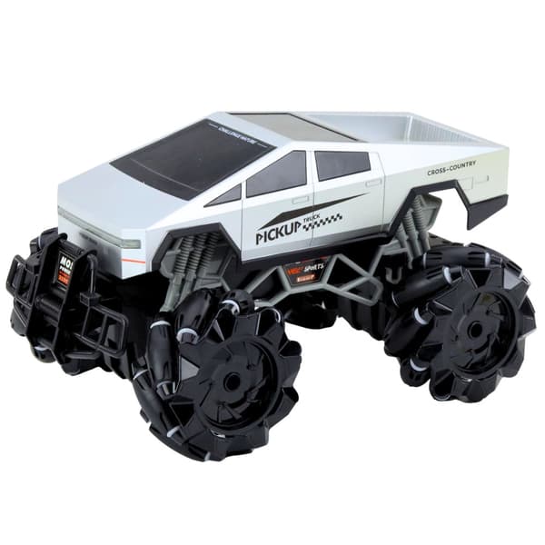 Fjernstyret pick-up 1:16 silver med sprayfunktion LED 2.4GHz 11CH