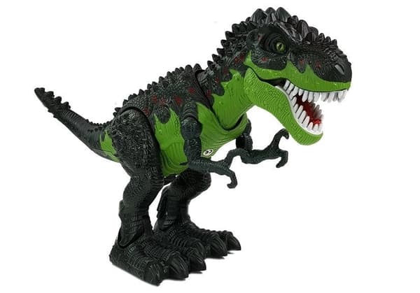 T-Rex dinosaurieleksak 50 cm med ljud, ljus, rök & 3 ägg