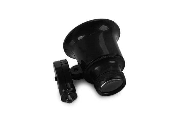 Pannlupp 20x med LED-belysning svart inkl 2 batterier