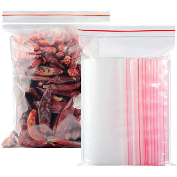 300-Pack Ziplock Blixtlåspåsar - Transparenta,