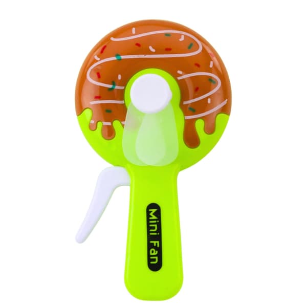 Håndholdt manuel blæser vindmølle i donutform 14 cm, 1-pak