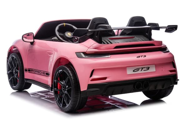 Elbil för barn Porsche GT3 24V rosa batteridriven åkbil
