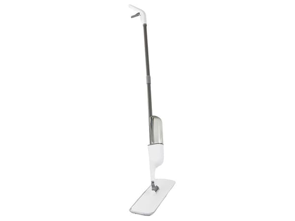 Spraymopp med vattentank 450 ml och 3 mikrofiberdukar vit 125 cm