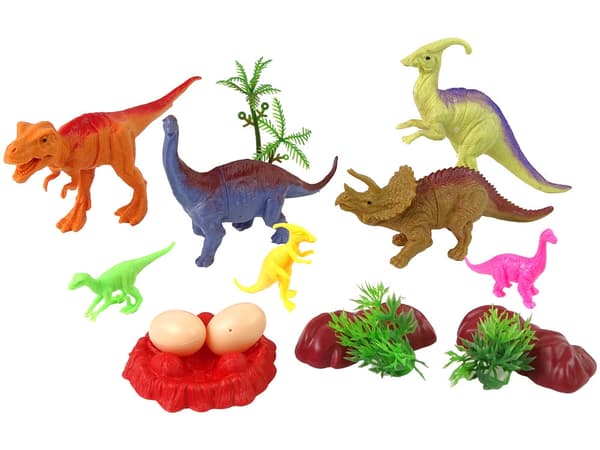 Dinosaurushahmojen lelusetti 15 delar med tillbehör, 3+ år