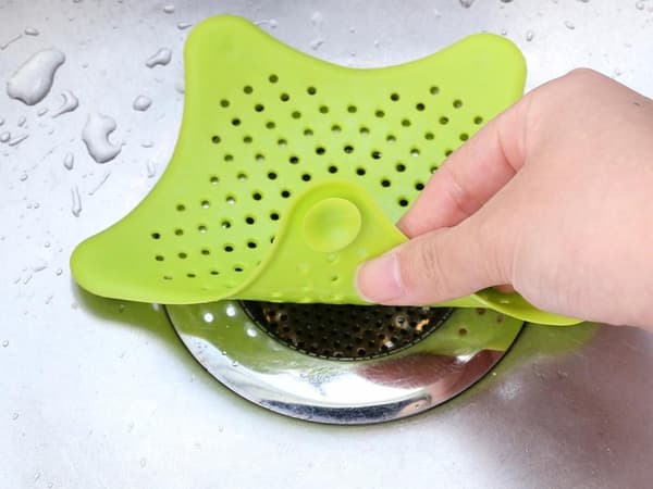 Avloppssil silikon med sugproppar 14,5 cm 4-pack blandade färger