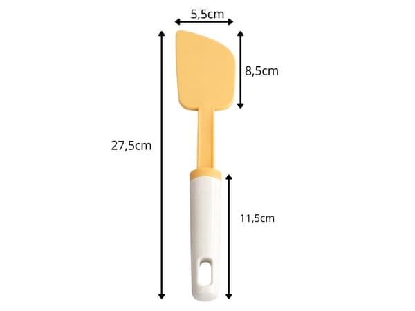 Dejskraber spatel plast 27,5 cm hvid/orange