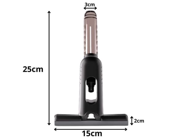Mini handmopp med spray och vattentank 200 ml, svart