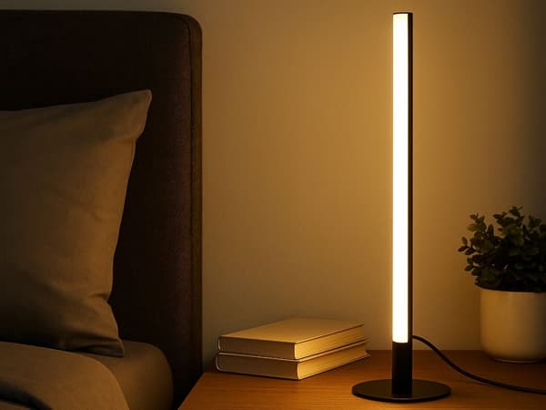 LED-gulvlampe 40 cm USB dæmpbar 3 lysindstillinger sort