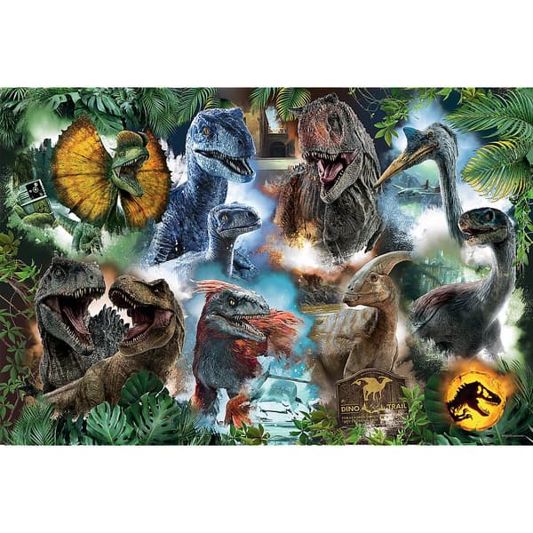 Pussel 300 bitar Jurassic World dinosaurier 600x400 mm