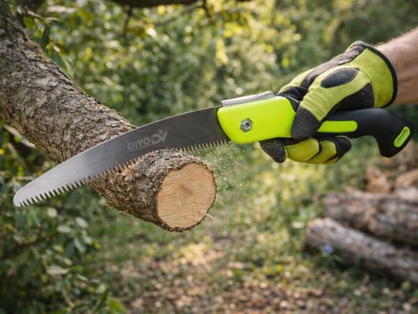 Sammenklappelig handsav 18 cm klinge, stål/plast, udfoldet længde 40 cm