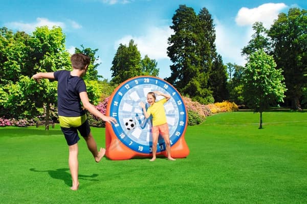 Oppusteligt boldspil med klæbemål og 2 bolde, fra 6 år