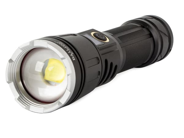 Taktinen LED-taskulamppu CREE XHP160 zoom IPX5 akulla USB-C