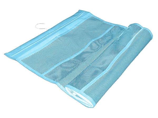 Hængende garderobeorganizer 22 lommer blå 70x40 cm