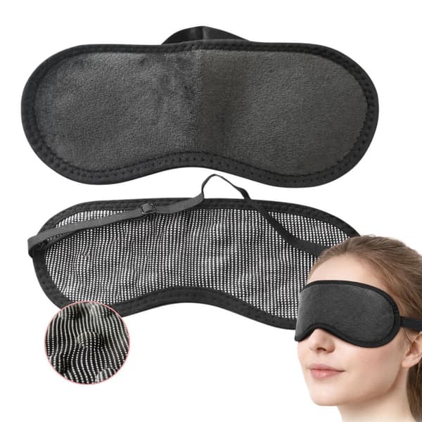 Sovemaske blackout med 20 magneter 22,5x10 cm, sort