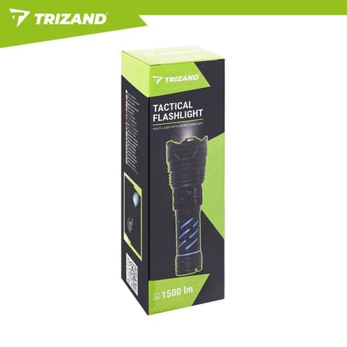 Taktinen LED-taskulamppu 1500 lm ladattava 5000 mAh USB-C