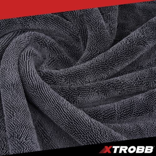 Biltorkduk mikrofiber 90x60 cm 1300 GSM dubbelsidig spiraltvinnad