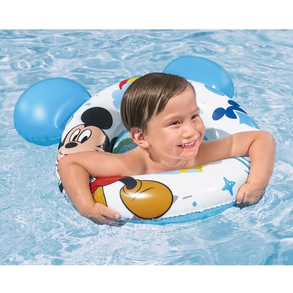 Ilmatäytteinen uimarenka 56 cm PVC med Mickey Mouse-motiv för barn