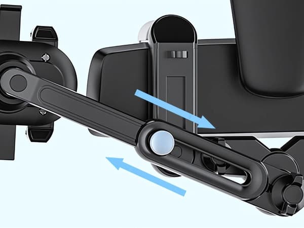 Mobilholder til bakspejl roterbar/justerbar universal sort