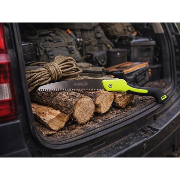 Fällbar handsåg 18 cm blad, stål/plast, utfälld längd 40 cm