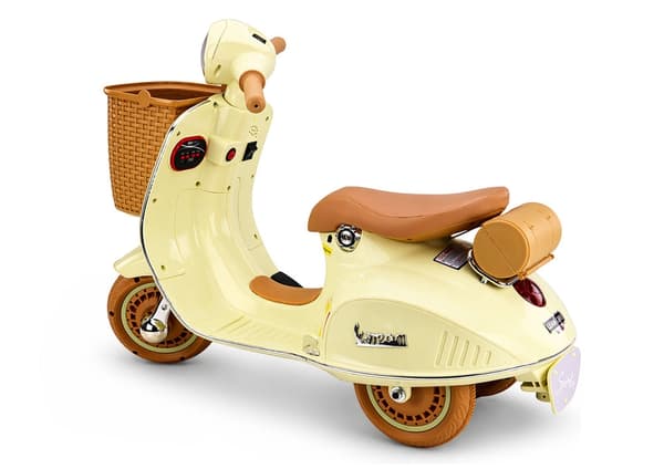 Batteriscooter Vespa XW-03 beige, kompakt elscooter til bykørsel