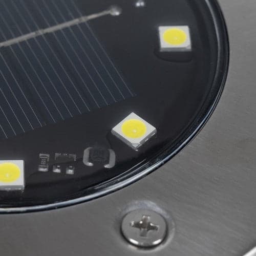 Solcellsgårdljus 12-pack 8 LED kallvit IP65 med skymningssensor