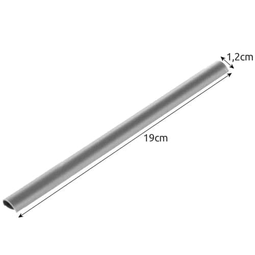 Aita-/suojanauhaklipsit PVC harmaa 20 kpl universaalit 19x1,25 cm