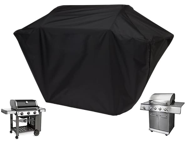 Grillovertræk vandtæt sort 250 x 120 cm med opbevaringspose