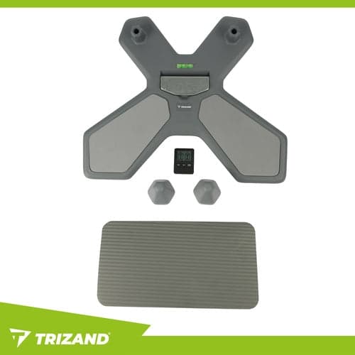 Balansbräda 41x52 cm med elektronisk timer, vändbar topp, antislip