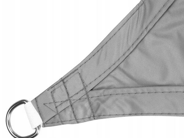 Varjokangas suorakulmainen 4x3 m polyesteri UV-suoja, harmaa