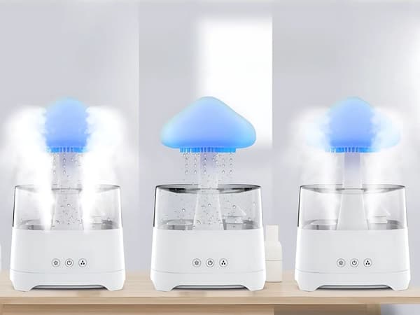 Ilmankostutin aromadiffuuserilla, RGB-valo 450 ml, kaukosäädin, USB