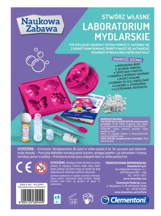 Tvåltillverkningskit för barn 8+ med bubbelexperiment och manual
