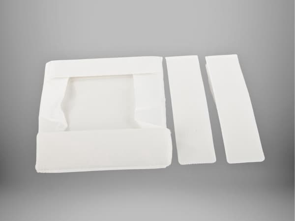 Opbevaringsorganiser til skuffe/garderobe polyester hvid 26 x 20 x 6 cm
