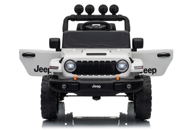 Batteridriven leksaksbil ride-on Jeep Rubicon för barn vit