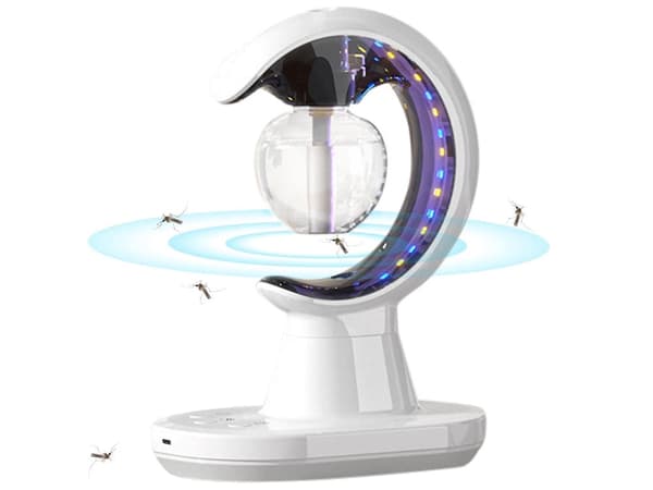 Luftfugter 90 ml med aromaterapi LED-natlampe USB hvid