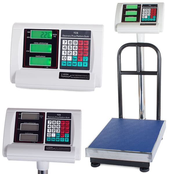 Platformsvægt rustfrit stål 100 kg 20 g 30x40 cm LCD