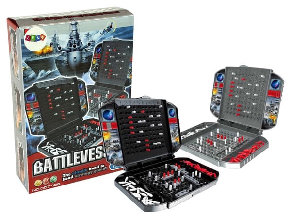 Naval Battle strategispel 2 spelare 4+ med bärväska, plast