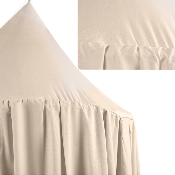 Tipitält baldakin för barnrum beige polyester inkl monteringsset