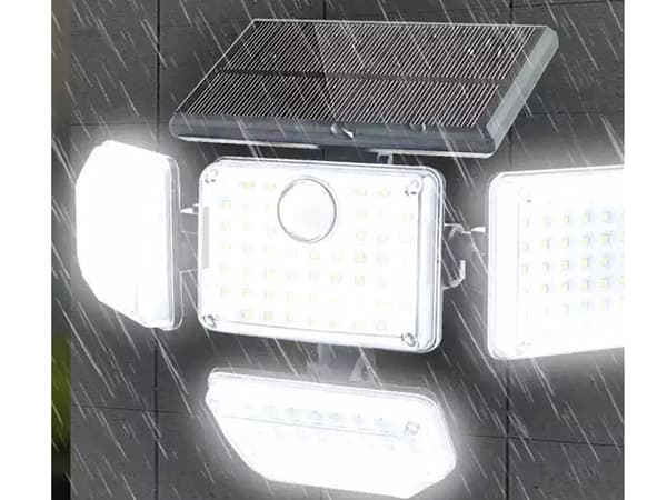 Solcellslampa 181 LED med rörelse/skymningssensor IP65 inkl fjärr
