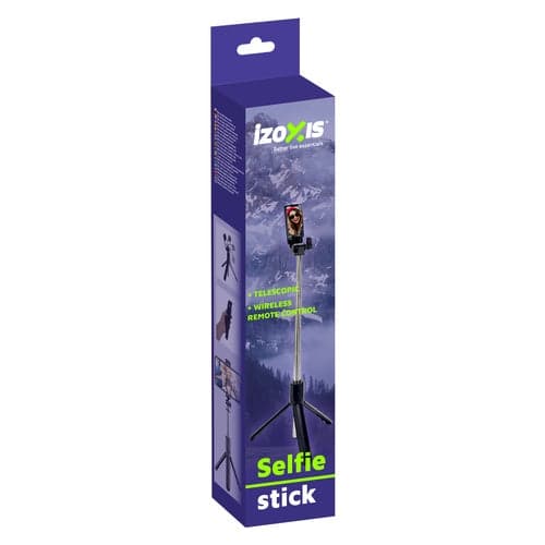 Selfie stick stativ 2-i-1 Bluetooth med fjärrkontroll 92 cm iOS/Android