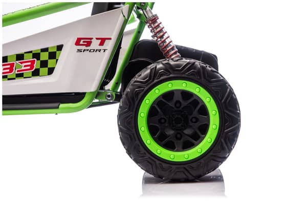 Batteridriven elbil för barn 24V 7 motor grön DM-107
