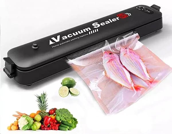 Vakuumpakker 90 W sort med 5 vakuumposer