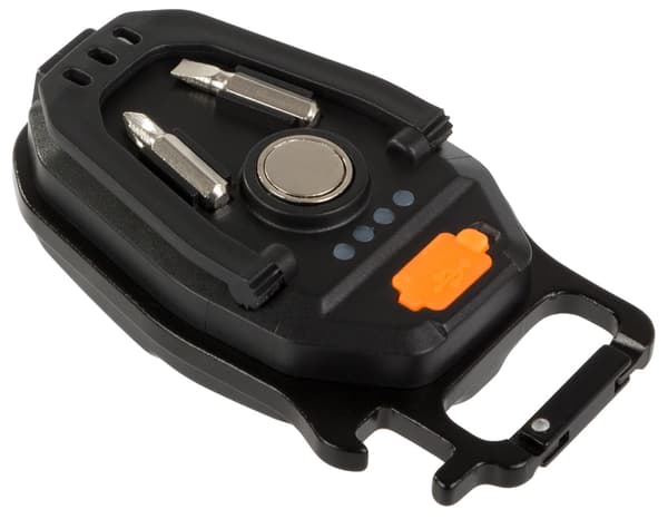 Avainperän taskulamppu COB LED USB-lataus magneetilla ja pullonavaajalla