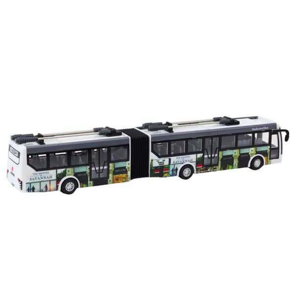 Fjernstyret bybus 36 cm med LED-lys/lyd 27MHz inkl. batteri