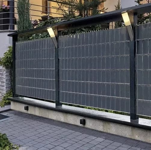 Hegnsbånd PP antracit 19x260 cm UV-bestandigt til panelhegn